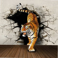 beibehang papel de parede Mural dimensional wallpaper modern brief sofa bedroom wall mural rhino tiger 3d wall murals wallpaper